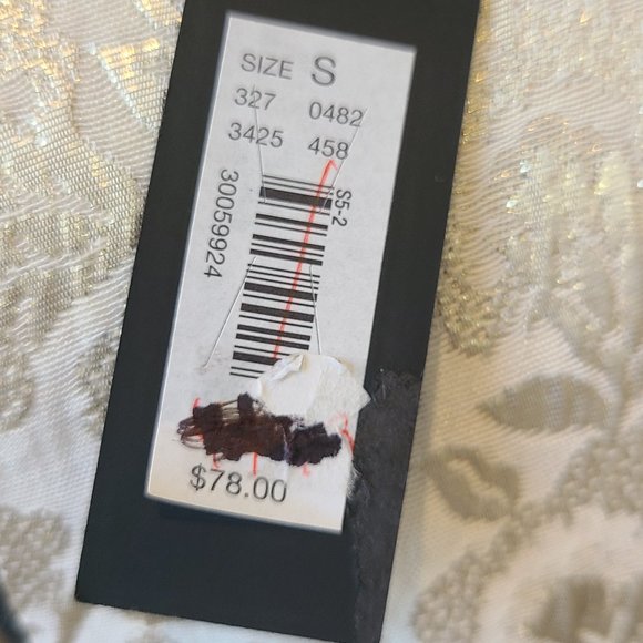 NWT The Limited Metallic Gold & Cream Brocade Sleeveless Shift Dress - Picture 6 of 6